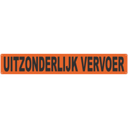 Sticker 'Uitzonderlijk...